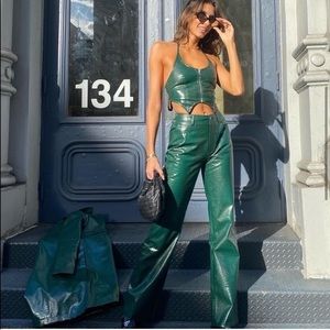 NWT Tiger Mist Green Croc Maxine Pant